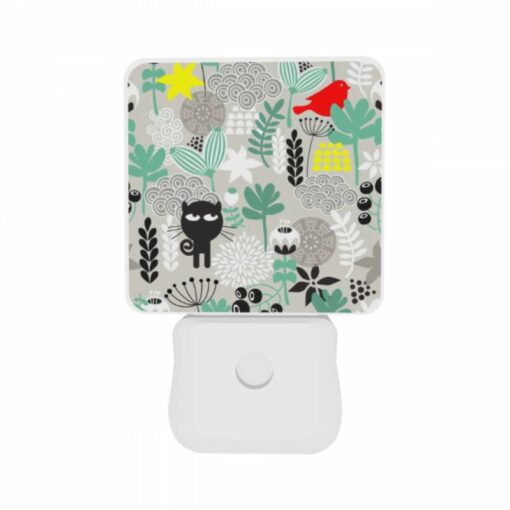 Night Light Set Of 2, A Black Cat With A Yellow Bird On Its Head. -Acrylic Night Light Shop 0d907443c70cf753c9572041adb553eec8b2fbbc