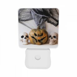 Night Light Set Of 2, Three Skulls Are Placed Next To A Pumpkin. -Acrylic Night Light Shop 0e9492a6f6cdb0ddf1eba6807ec2fda12f37f90c