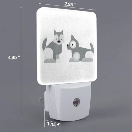 Night Light Set Of 2, Two Dogs Standing Next To Each Other. -Acrylic Night Light Shop 0f05b31b1281eb12607b477afefcf78028b35244