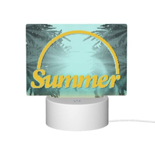 Rectangular Acrylic Night Light, A Sunny Day With A Yellow Circle In The Middle. -Acrylic Night Light Shop 0f218a543b745b384ca39ac1e2aafe1d2a622703