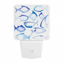 Night Light, A Collection Of Blue And White Fish. -Acrylic Night Light Shop 0f2782921c99465968af97b98cf52a6a44d97879