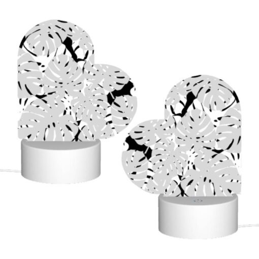 Love Acrylic Night Light, A Pattern Of White And Black Circles. -Acrylic Night Light Shop 0f33b3cc308d128f23db2011245d445d2fba7d69