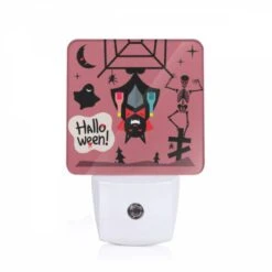 Night Light, A Halloween Cartoon With A Bat