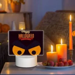 Rectangular Acrylic Night Light, A Happy Halloween Sign With A Scary Face. 6 Rectangular Acrylic Night Light, A Happy Halloween Sign With A Scary Face. -Acrylic Night Light Shop 0fc850183f079d0b83c72a91dbb3f07f0442baa8