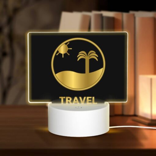 Rectangular Acrylic Night Light, A Logo For A Travel Company. -Acrylic Night Light Shop 101bdd1d6016e81c9dbf27b71246431434ac6e9c