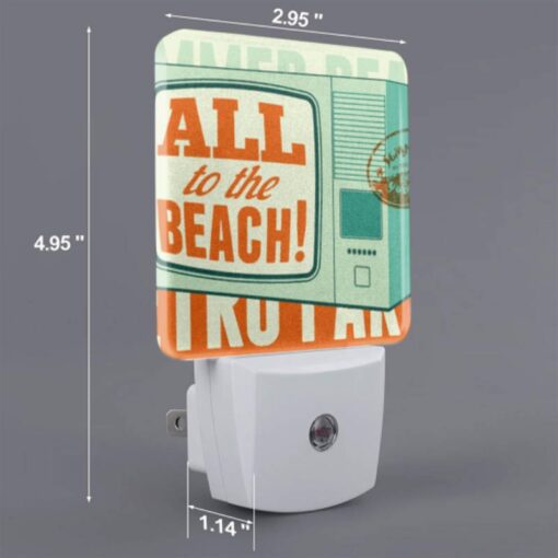 Night Light, A Retro-style TV Advertises A Beach Park. -Acrylic Night Light Shop 103028d2f26880743e7fc8fde1976d663e6490be