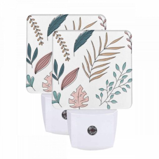 Night Light Set Of 2, A Collection Of Leaves And Flowers In Various Colors. -Acrylic Night Light Shop 10adee5445d130441db995cbce4b043b17a8e40d