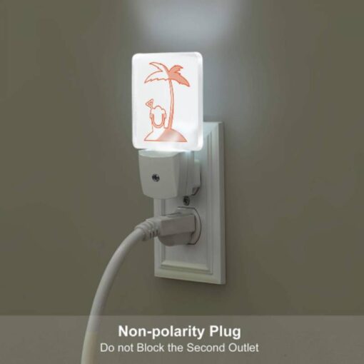Night Light, A Cartoon Of A Palm Tree With A Toothbrush In It. -Acrylic Night Light Shop 10b8e5466edc2cf36d3be26b0ef32757e68e10b7