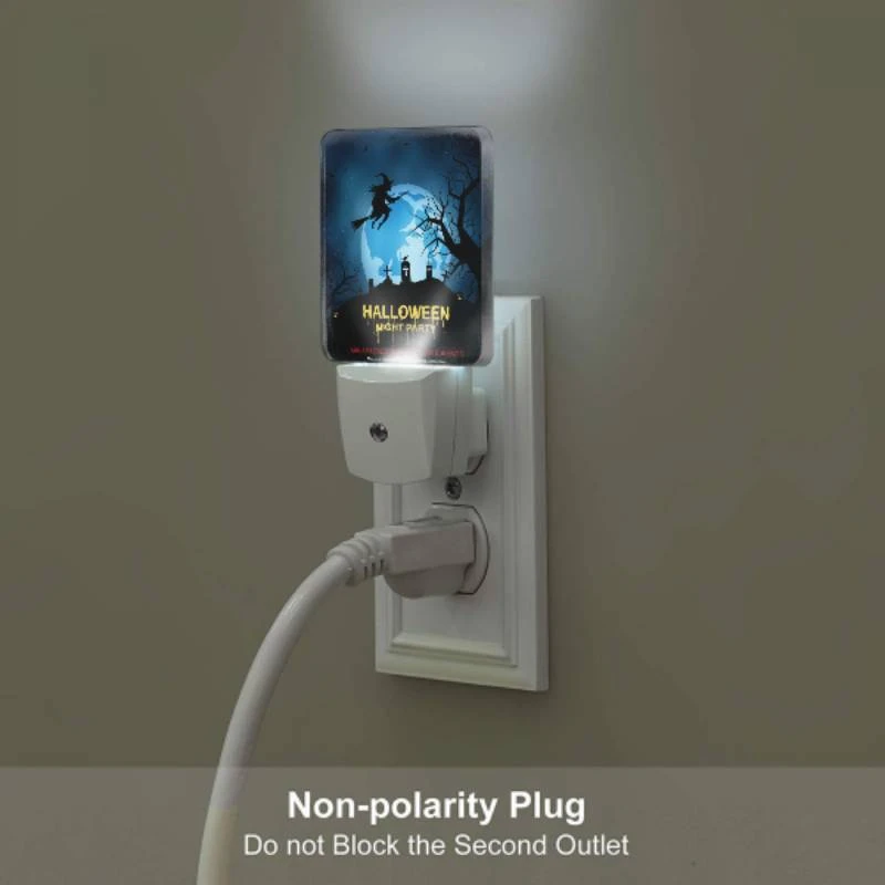 Night Light Set of 2, A witch flies over a Halloween night party. Night Light Set Of 2, A Witch Flies Over A Halloween Night Party. -Acrylic Night Light Shop 10c2ccbc70335b818ea0ac61fe19be70d62ef5a6