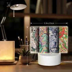 Rectangular Acrylic Night Light, Four Different Colored And Patterned Designs Of A Bird. -Acrylic Night Light Shop 10deac9f5eb4d73966ce8f95467163a446ad03e4