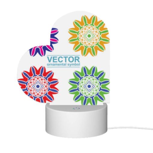 Love Acrylic Night Light, A Set Of Six Colorful Flower Designs. -Acrylic Night Light Shop 1107d4785b406a9037f1a2ddcf515b7d2b14af9c