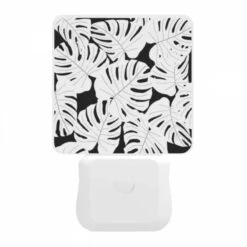 Night Light, A Black And White Photo Of A Leafy Plant. -Acrylic Night Light Shop 11c37feefe37077d649e0f1c39ea5e39aa6a20ea