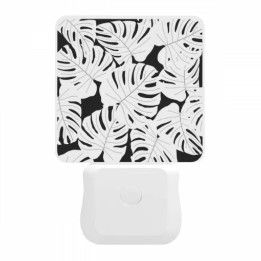 Night Light, A Black And White Photo Of A Leafy Plant. -Acrylic Night Light Shop 11c37feefe37077d649e0f1c39ea5e39aa6a20ea
