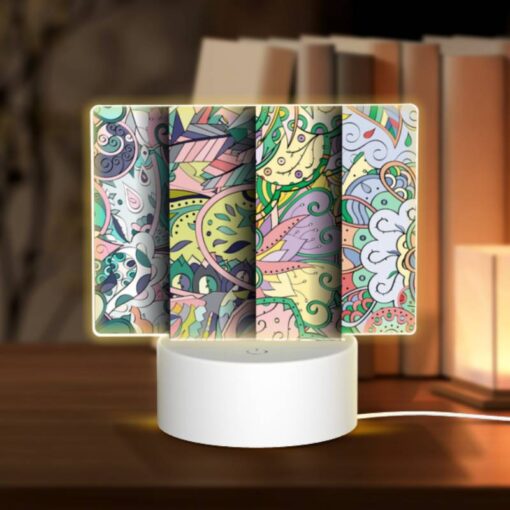 Rectangular Acrylic Night Light, Three Colorful Designs Are Displayed On A Wall. -Acrylic Night Light Shop 11f98acbdc192a55a38830ca1772e841b8440ad5