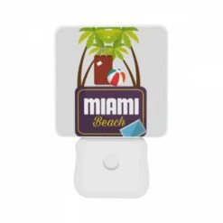Night Light Set Of 2, A Sign For Miami Beach With A Beach Ball And A Suitcase. 8 Night Light Set Of 2, A Sign For Miami Beach With A Beach Ball And A Suitcase. -Acrylic Night Light Shop 120f7a6b42d03b6a0cccae3177c9449ecf4bf03c