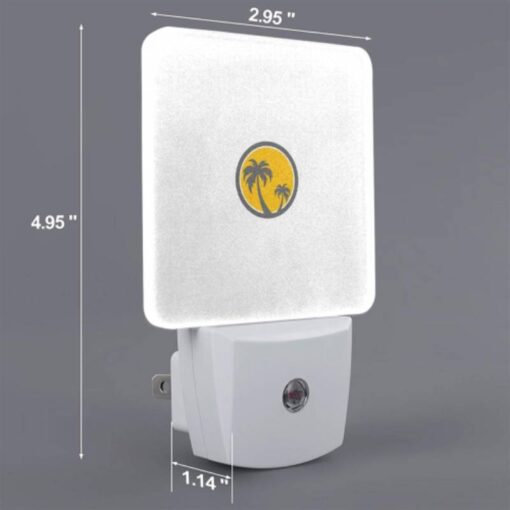 Night Light Set Of 2, A Yellow And Gray Logo Of A Palm Tree. -Acrylic Night Light Shop 126beb8eaf3078c89f099307db1d5b1e8e78b61d