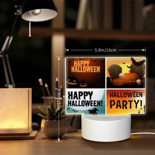 Rectangular Acrylic Night Light, A Collection Of Four Different Halloween Party Images. -Acrylic Night Light Shop 13160819d63220b66fac68fd0357d18bd0ba92fe