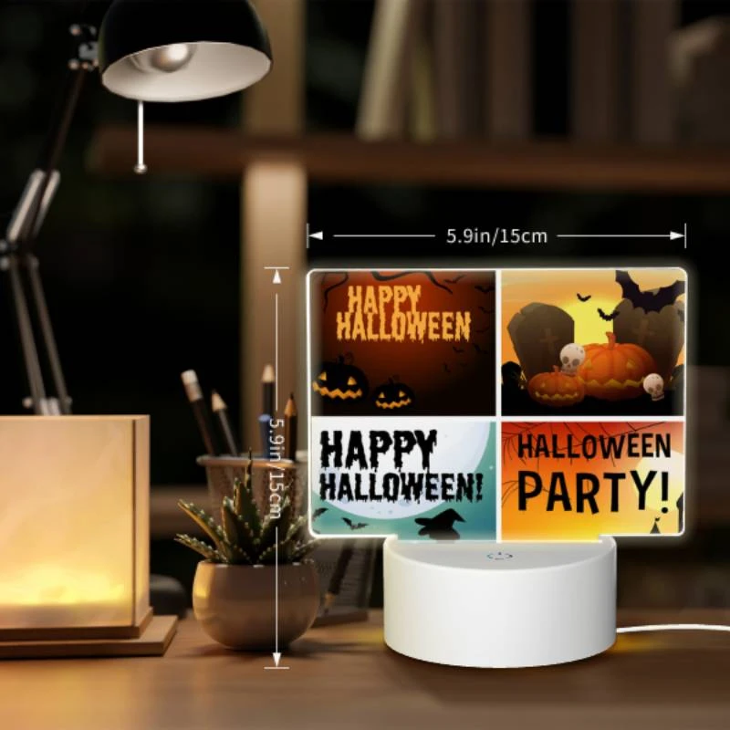 Rectangular Acrylic Night Light, A collection of four different Halloween party images. Rectangular Acrylic Night Light, A Collection Of Four Different Halloween Party Images. -Acrylic Night Light Shop 13160819d63220b66fac68fd0357d18bd0ba92fe