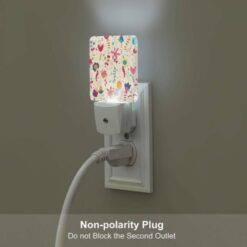 Night Light Set Of 2, A Colorful Floral Pattern With A Variety Of Flowers And Leaves. -Acrylic Night Light Shop 1377b06ad86fbcf54d6948a731266d5bcfe6c279