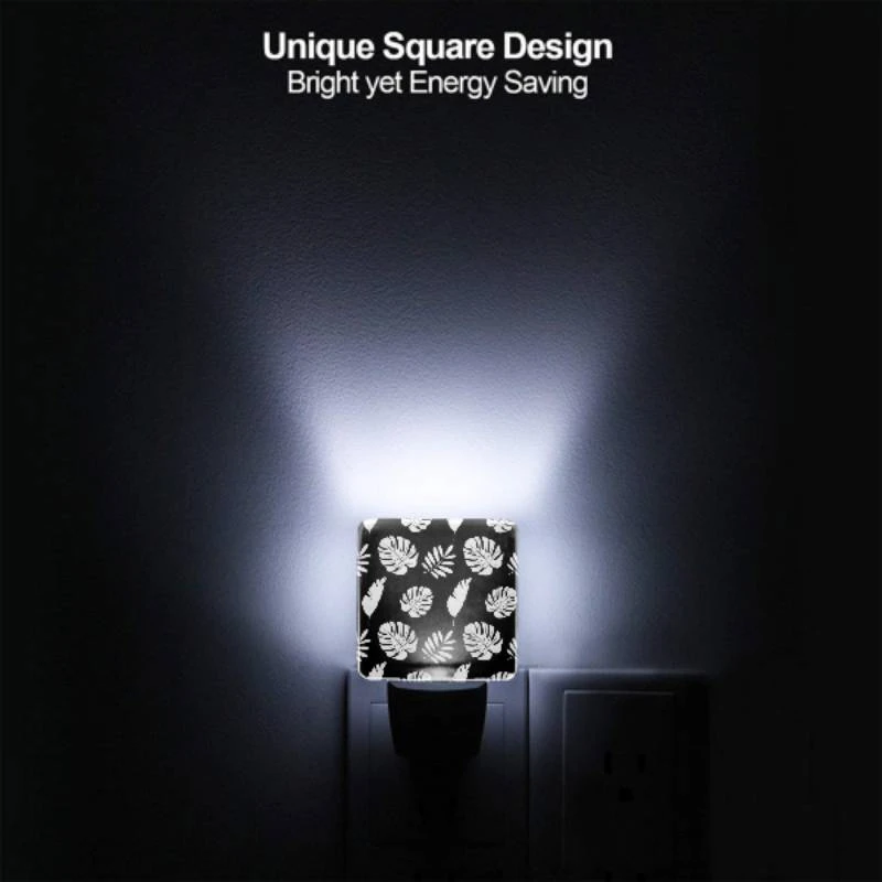 Night Light Set of 2, A pattern of leaves on a black background. Night Light Set Of 2, A Pattern Of Leaves On A Black Background. -Acrylic Night Light Shop 13e2a9b1a11a445e105a4fcefa36e85e367dbe37