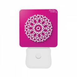 Night Light Set Of 2, A White Snowflake Design On A Pink Background. -Acrylic Night Light Shop 13fd3890029898aef84579aa666d9ab0a30dd248