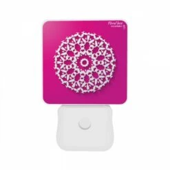 Night Light Set Of 2, A White Snowflake Design On A Pink Background. 8 Night Light Set Of 2, A White Snowflake Design On A Pink Background. -Acrylic Night Light Shop 13fd3890029898aef84579aa666d9ab0a30dd248
