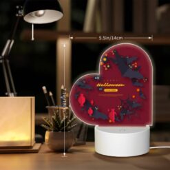 Love Acrylic Night Light, A Colorful Poster With Bats And Pumpkins On It. -Acrylic Night Light Shop 146a106be8345f20ef7f84ccd0e73892c39ab8d0
