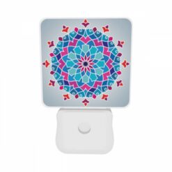 Night Light Set Of 2, A Colorful Blue And Purple Flower Design. -Acrylic Night Light Shop 146d34b75f40f815e36db462bb3cb8ed61b69345