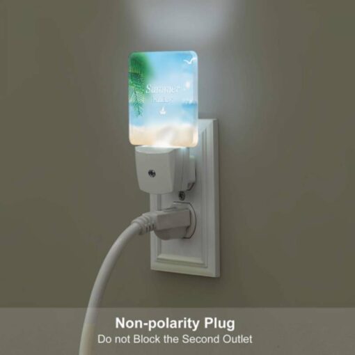 Night Light Set Of 2, A Picture Of A Beach With A Boat And Palm Trees. -Acrylic Night Light Shop 14b3c29f4a5035453e559736f502e7c4597e329a
