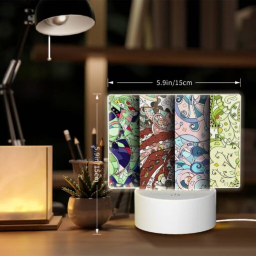 Rectangular Acrylic Night Light, Four Different Colored Designs Of Swirls And Patterns. -Acrylic Night Light Shop 14cddf3bc40e00be5030ffe286c5d721a432d2ae
