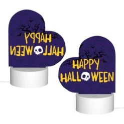 Love Acrylic Night Light, A Purple Background With A Skull And Crossbones And The Words "Happy Halloween" Written In Yellow. 1 Love Acrylic Night Light, A Purple Background With A Skull And Crossbones And The Words "Happy Halloween" Written In Yellow. -Acrylic Night Light Shop 151b9ef9c0587772b8834c3b35ad10adebfc99bf