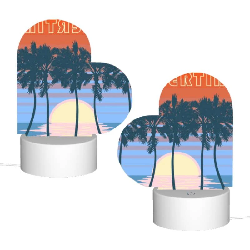 Love Acrylic Night Light, A colorful poster of a sunset with palm trees. Love Acrylic Night Light, A Colorful Poster Of A Sunset With Palm Trees. -Acrylic Night Light Shop 15c98d739df081092e55a009272a2287c6473bc4