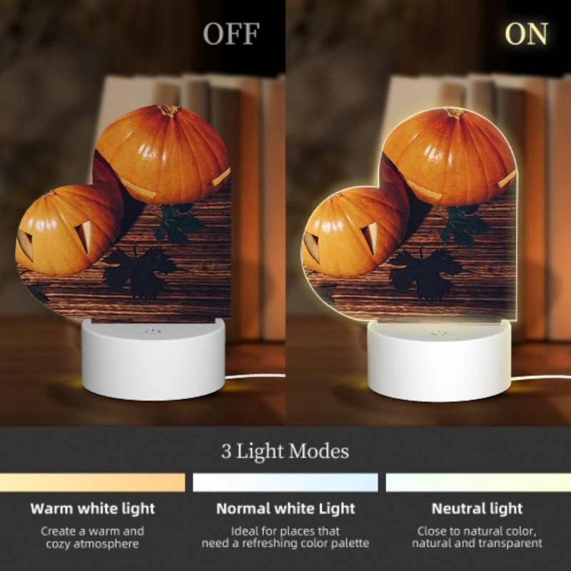 Love Acrylic Night Light, A pumpkin with a face drawn on it sits on a table with other pumpkins. Love Acrylic Night Light, A Pumpkin With A Face Drawn On It Sits On A Table With Other Pumpkins. -Acrylic Night Light Shop 16093bf4fccbe64185825d0a82cdc9b98586adc3