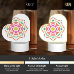 Love Acrylic Night Light, A Colorful Flower Design With A Yellow Center. -Acrylic Night Light Shop 16329f4ab1cf8db65a0023e78db5ea628b6e75b4