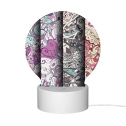 Round Acrylic Night Light, Four Different Colored Designs Of Swirls And Patterns. -Acrylic Night Light Shop 172c04cb827fd279249947bf2bd637edcc0f5678