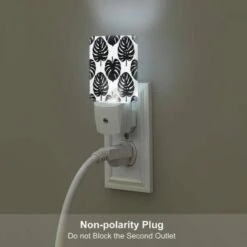 Night Light Set Of 2, A Pattern Of Leaves On A Black And White Background. 4 Night Light Set Of 2, A Pattern Of Leaves On A Black And White Background. -Acrylic Night Light Shop 174d3e4f9c6a4ca631f49306677a3274fac288eb
