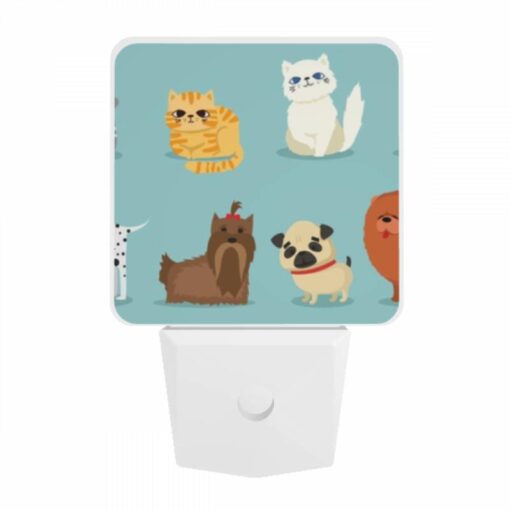 Night Light, A Collection Of Different Colored Cats And Dogs. -Acrylic Night Light Shop 17bf18f7b527e571f87bbf2ba870966d3bdf4fe5