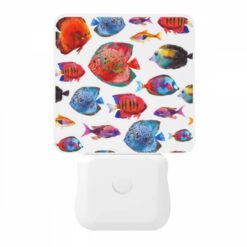 Night Light, A Colorful Painting Of Fish In A Blue -Acrylic Night Light Shop 17fed4cc4809bd9b679129d02f79bbd11f54cb62