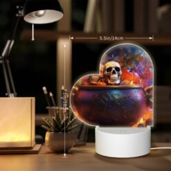Love Acrylic Night Light, A Bowl Of Fruit And Vegetables With Two Skeleton Heads On Top. -Acrylic Night Light Shop 186739162ebca13abf80593215215402447dd095