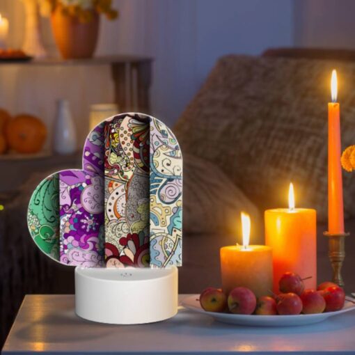 Love Acrylic Night Light, Four Different Colored Designs Of Flowers. -Acrylic Night Light Shop 18a525139e9be4c3dff3aa37877582d2acf7cc78