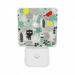 Night Light Set Of 2, A Black Cat With A Yellow Bird On Its Head. 7 Night Light Set Of 2, A Black Cat With A Yellow Bird On Its Head. -Acrylic Night Light Shop 18f459e008ae7630e41093001b403bd43778f336