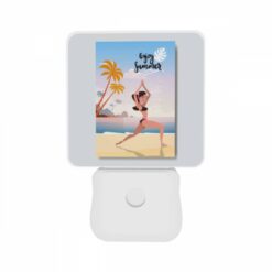Night Light Set Of 2, A Woman Is Doing A Yoga Pose On A Beach. -Acrylic Night Light Shop 1a01fe6bffe6af0850c5ec105a88c0f29cca432d