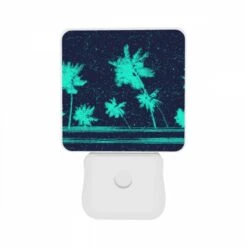 Night Light Set Of 2, A Blue And Green Image Of Palm Trees. -Acrylic Night Light Shop 1b763f96a844c703ec2419dbc2f8e1309fd06d8c
