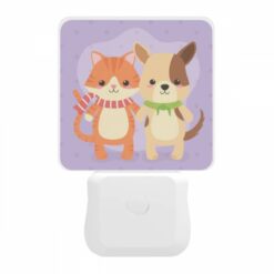 Night Light, Two Cute Cartoon Cats Standing Next To Each Other. -Acrylic Night Light Shop 1bdf2708be109249db64c7f6b26136c99db5db12