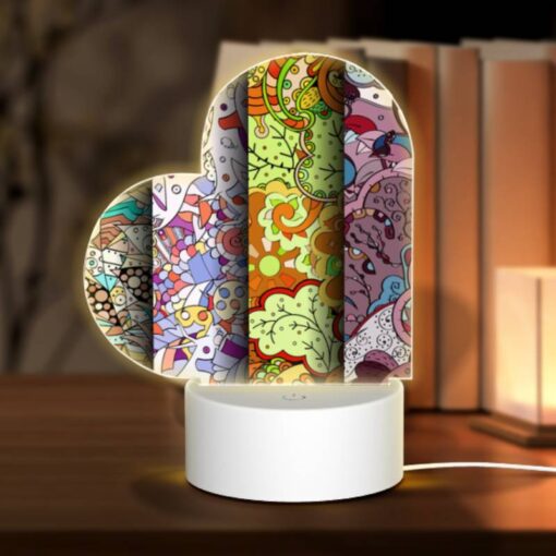 Love Acrylic Night Light, Four Different Colored Paintings Of Leaves. -Acrylic Night Light Shop 1c1e53d76734d30d3b891063492760cbae000c68