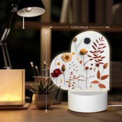 Love Acrylic Night Light, A Collection Of Flowers And Leaves On A White Background. -Acrylic Night Light Shop 1c6b0a4bcbc313962eaa90f9101ec6430c3ed490