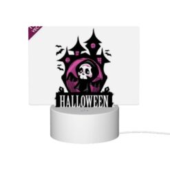 Rectangular Acrylic Night Light, A Black And White Halloween Logo. -Acrylic Night Light Shop 1c81bcf14ade1c863f856bbae754e8e2252a6fcd