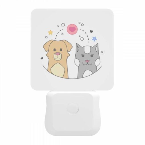 Night Light, Two Dogs And A Cat Are Shown In A Heart Shape. -Acrylic Night Light Shop 1d3ca1fd4a83eecc9ecc731845ff309ebec27151