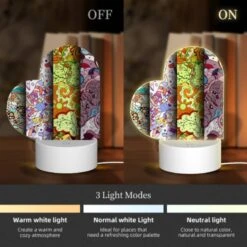 Love Acrylic Night Light, Four Different Colored Paintings Of Leaves. -Acrylic Night Light Shop 1d527d3cd42922e3e364f4495b697153d785b210