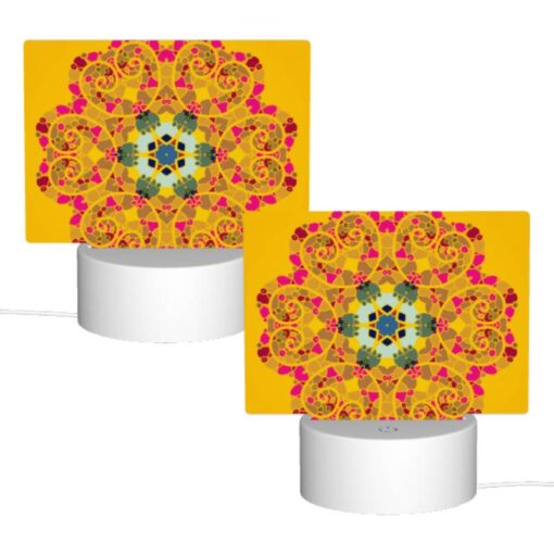 Rectangular Acrylic Night Light, A Colorful Flower Design With A Blue Center. -Acrylic Night Light Shop 1ddaa338c2070d88bac28284f0e1911684f9d87d